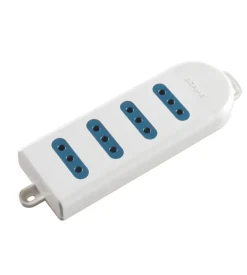 Poly pool - presa multipla con 4 prese 10 a bianca