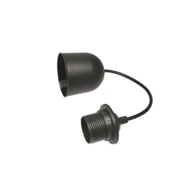 Poly pool - punto luce da soffitto con 80 cm di cavo e portalampada e27 nero