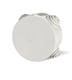 Poly pool - scatola di derivazione da parete con passacavi ø 80 mm x 40 mm ip44 grigia