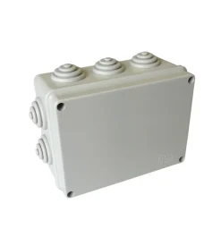 Poly pool - scatola di derivazione da parete con passacavi 150 x 110 x 70 mm ip55 grigia