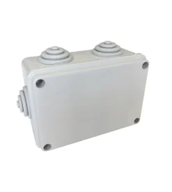 Poly pool - scatola di derivazione da parete con passacavi 120 x 80 x 50 mm ip55 grigia