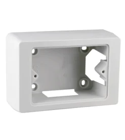 Poly pool - scatola portaplacca rettangolare 92 mm x 63 mm x 42,5 mm ip40 grigia