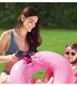 Pompa elettrica portatile intex "quickfill" con 3 ugelli, 220-240 v 12v - cod. 66634