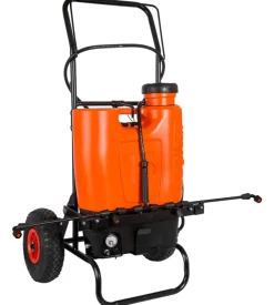 Pompa irroratrice a spalla a batteria stocker "1247" con carrello 15l 5 bar 12v 10ah