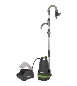 Pompa sommersa e per fusti 2in1 a batteria  prbat20 - ribimex