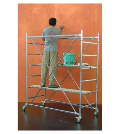 Ponteggio mobile marchetti con ruote e struttura in acciaio grim eu 75 -