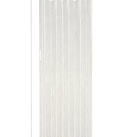 Porta a soffietto da interno essenza colore bianco venato 82x214 cm