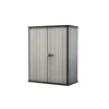Porta attrezzi da esterno "high store" in duotech grigio 140x73,6x170,4 cm