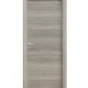 Porta battente da interno reversibile in rovere grigio, 70x200 cm