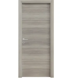 Porta battente da interno reversibile in rovere grigio, 70x200 cm