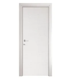 Porta battente da interno reversibile in frassino bianco 80x200 cm
