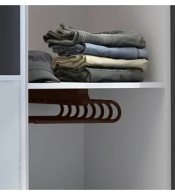 Porta pantaloni dx estraibile per armadio moka - emuca.