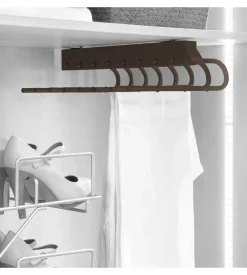 Porta pantaloni dx estraibile per armadio moka - emuca.