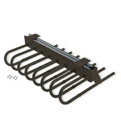 Porta pantaloni sx estraibile per armadio moka - emuca.