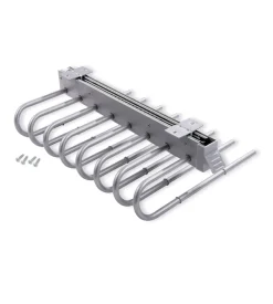 Porta pantaloni sx estraibile per armadio grigio metallizzato - emuca.