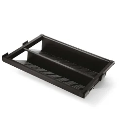 Porta scarpe estraibile per interno armadio 900 mm chiusura soft acciaio color moka - emuca.