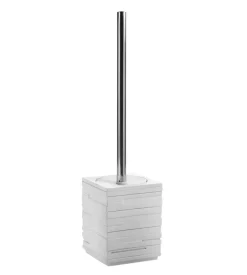 Porta scopino quadrotto bianco