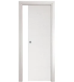 Porta scorrevole da interno frassino bianco, 80x210 cm