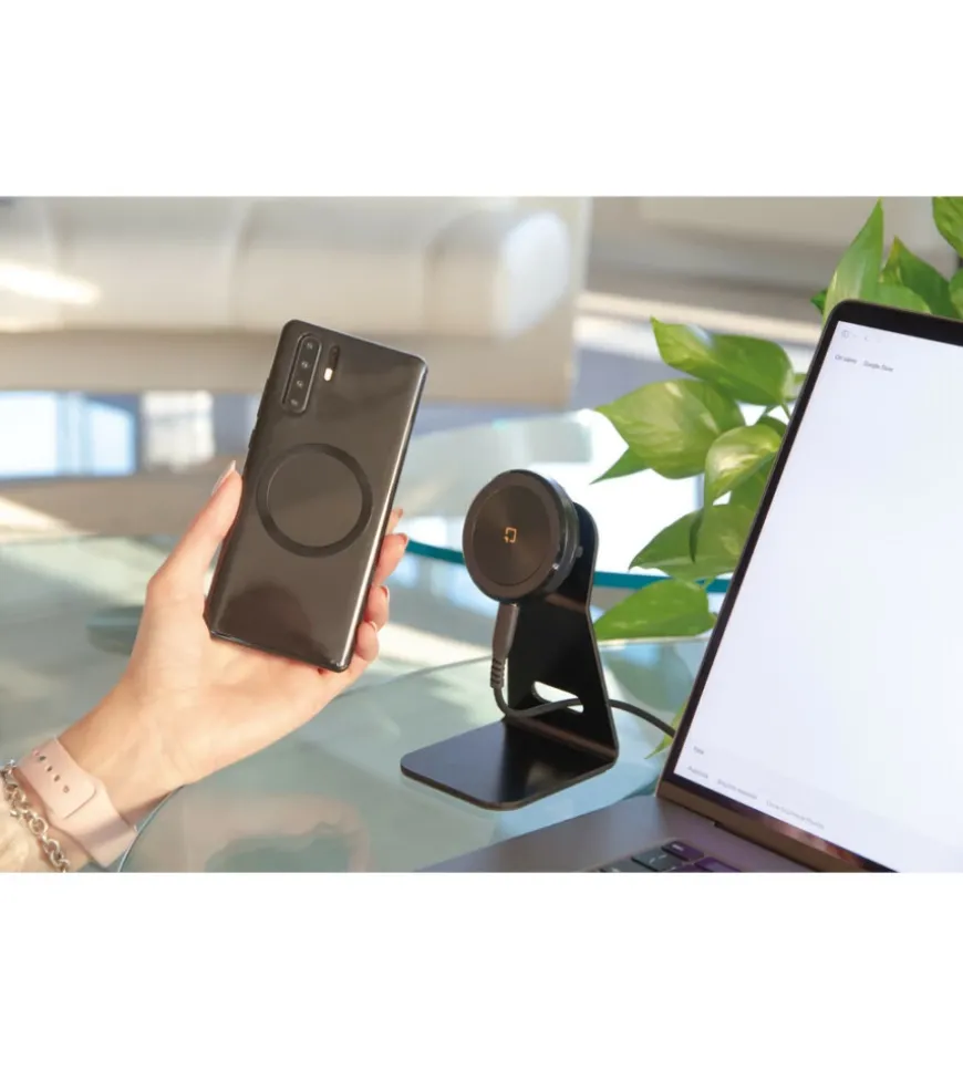 Porta telefono magnetico da tavolo lampa "mag wireless stand" con ricarica wireless - 91807