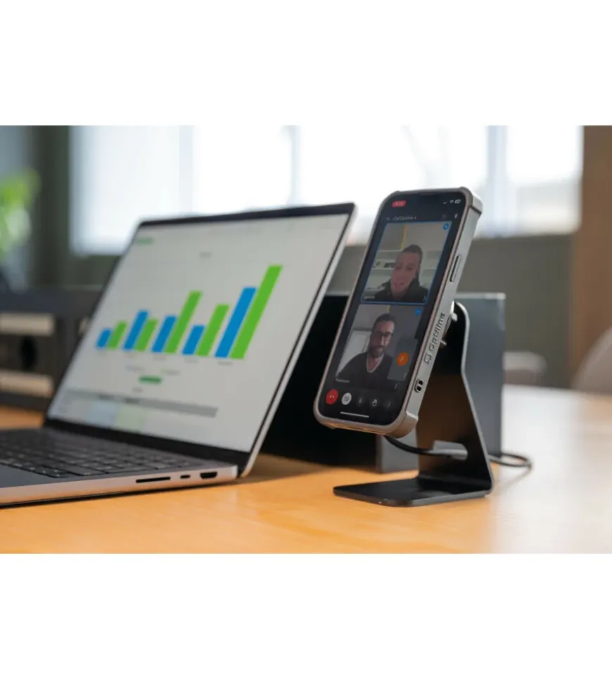 Porta telefono magnetico da tavolo lampa "mag wireless stand" con ricarica wireless - 91807