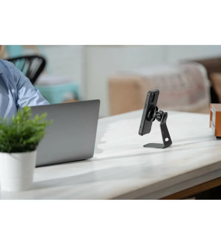 Porta telefono magnetico da tavolo lampa "mag pro stand" con base adesiva - 91769