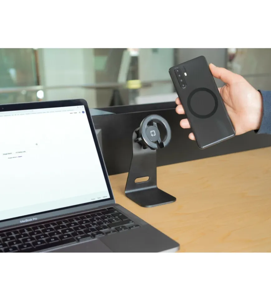 Porta telefono magnetico da tavolo lampa "mag pro stand" con base adesiva - 91769