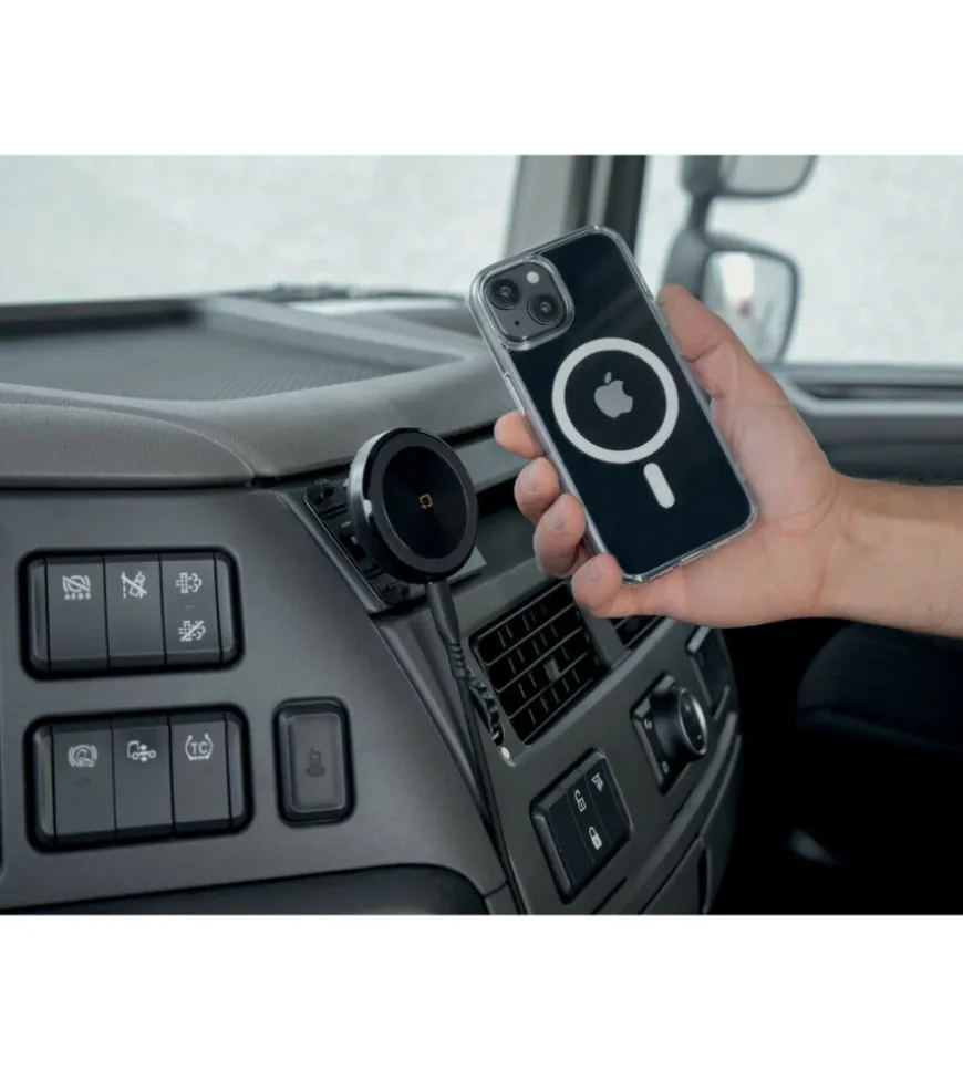 Porta telefono magnetico lampa "mag wireless stick" con ricarica wireless e attacco adesivo - 91804