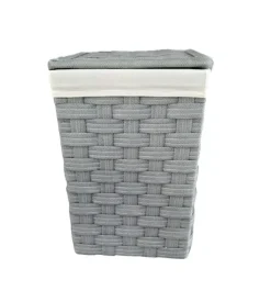 Portabiancheria easy system "piccolo" in tnt grigio 34,5x34,5x49,5 cm