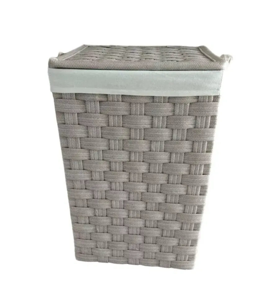 Portabiancheria easy system "grande" beige in tnt 42,5x42,5x62 cm