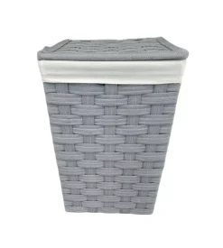 Portabiancheria easy system "medio" in tnt grigio 38,5x38,5x57,5 cm