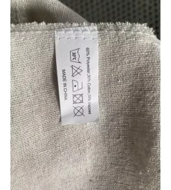 Portabiancheria in bambù decor bagno bianco 40x30x60 cm