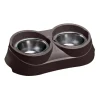 Portaciotole e ciotole per cani e gatti "duo feed 03", 47x25x13 cm - ferplast