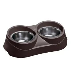 Portaciotole e ciotole per cani e gatti "duo feed 03", 47x25x13 cm - ferplast