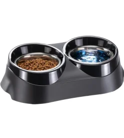 Portaciotole e ciotole per cani e gatti 