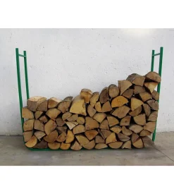 Portalegna a 2 elementi in acciaio verniciato