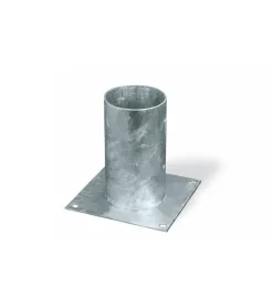 Portapali ancoraggio d'appoggio per pali tondi ø 100 x 150 x 150 mm.