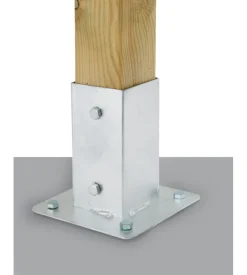 Portapali da avvitare 71x71x151mm galvanizzato a c