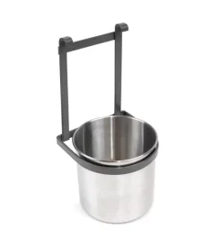 Portaposate emuca "titane" in acciaio grigio antracite, diametro secchio 118 mm