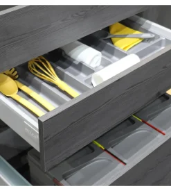 Portaposate per cassetti da cucina, modulo 45 cm