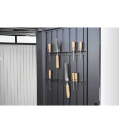 Portautensili per casetta avantgarde, highline, highboard, confezione da 2 unità - grigio scuro - biohort. 47051