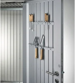 Portautensili per casetta avantgarde, highline, highboard, confezione da 2 unità - argento - biohort. 47031