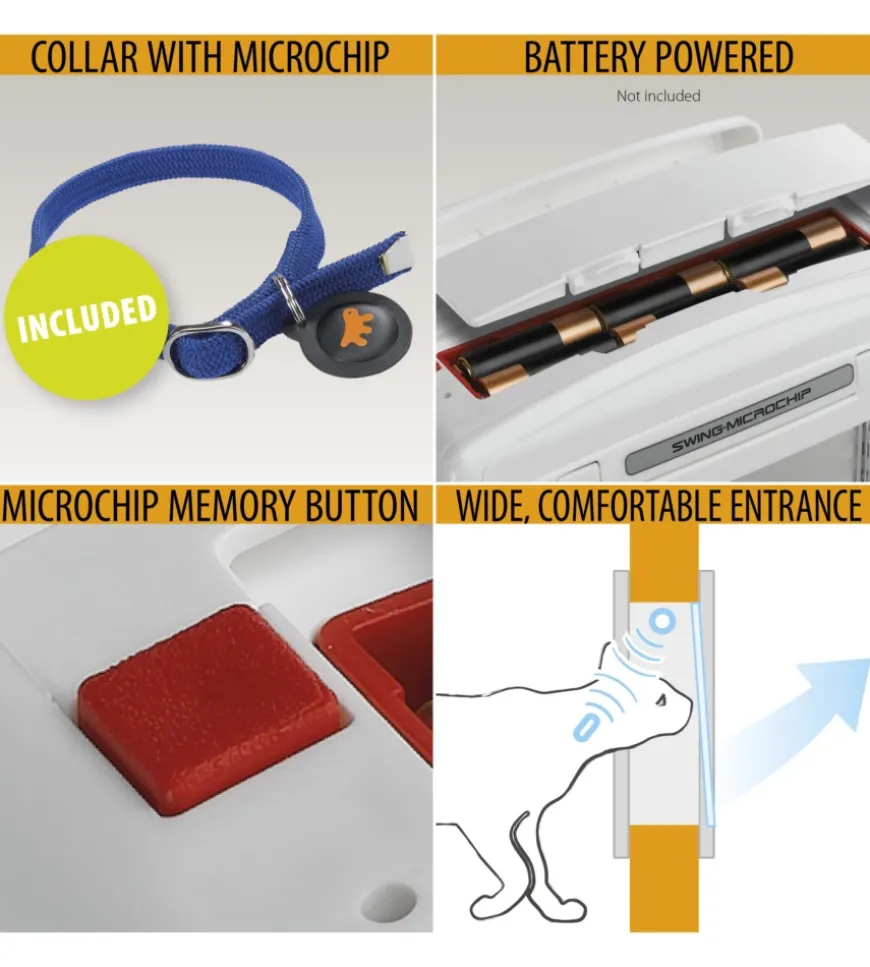 Portina per gatti ferplast "microchip" con chiusura 4 vie e protezione aria in plastica marrone 22,5x16,2x25,2 cm