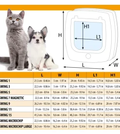 Portina per gatti grandi e cani di taglia media ferplast 