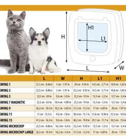 Portina per grandi gatti e piccoli cani ferplast 