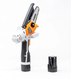 Potatore a catena a batteria armour&danforth barra 10 cm 2 batterie 16v 2ah