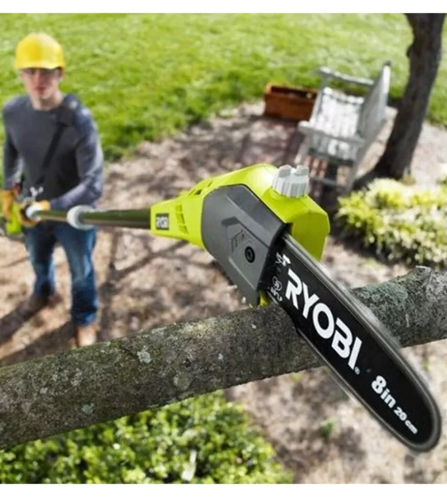 Potatore a catena telescopico elettrico ryobi "rpp750s" barra 20 cm 750 w