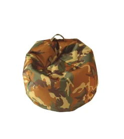 Pouf armonia "comodone" in nylon mimetico 65x65x62 cm