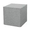 Pouf pieghevole bellahome "dado" in tessuto rimovibile grigio, 41x41x41 cm