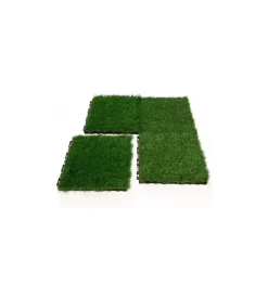 Prato sintetico a mattonella verde "infinity" 9 pezzi