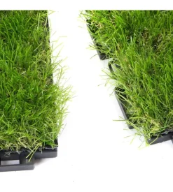 Prato sintetico a mattonella verde 